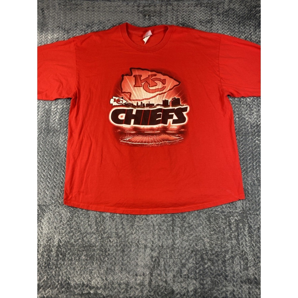 Kansas City Chiefs NFL Red Men's Graphic T-Shirt 2XL‎ Logo